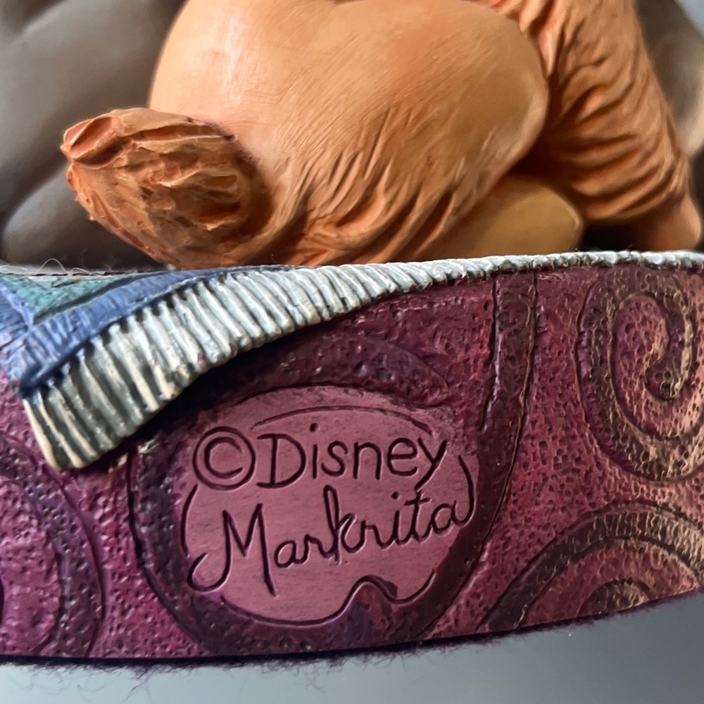 Disney Markrita Lady & The Tramp Figurine Rare VTG Disney Gallery Trinke-Box - Picture 5 of 17